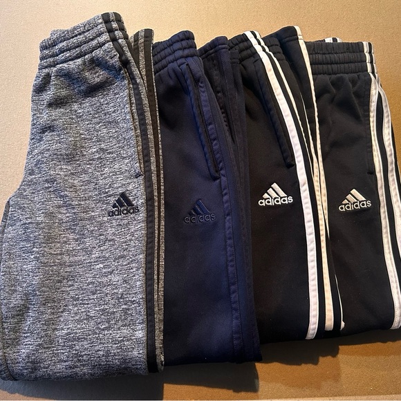 adidas Other - Lot of 4 Pairs of Boys Adidas sweatpants. Gently worn for one season. Sz 10/12